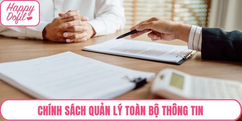 Chính sách nội dung FC online quản lý toàn bộ thông tin