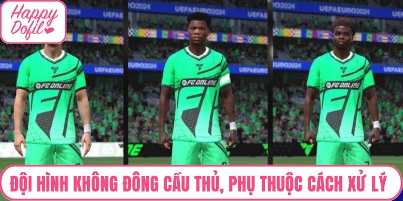 Đội hình không cần đông cầu thủ, phụ thuộc vào cách xử lý bóng