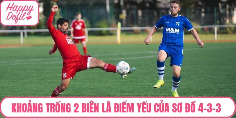 Khoảng trống 2 biên là điểm yếu của sơ đồ 4-3-3 trong FC Online
