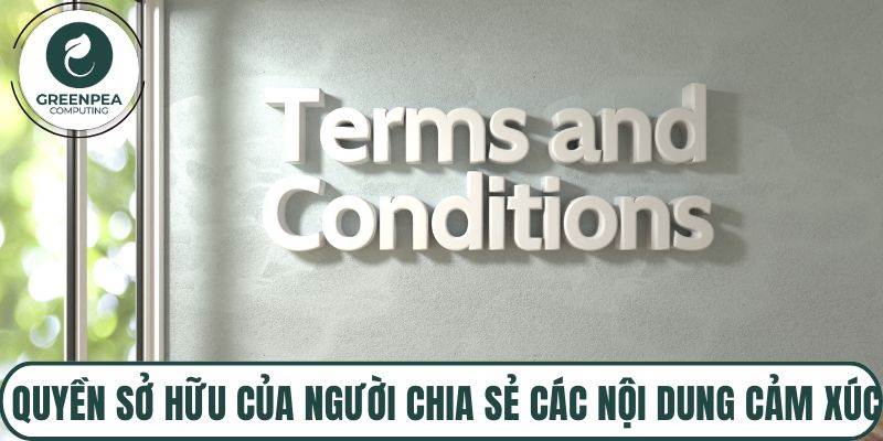 Quyền sở hữu của người chia sẻ các nội dung cảm xúc