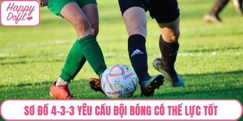 Sơ đồ 4-3-3 trong FC Online yêu cầu đội bóng có thể lực tốt